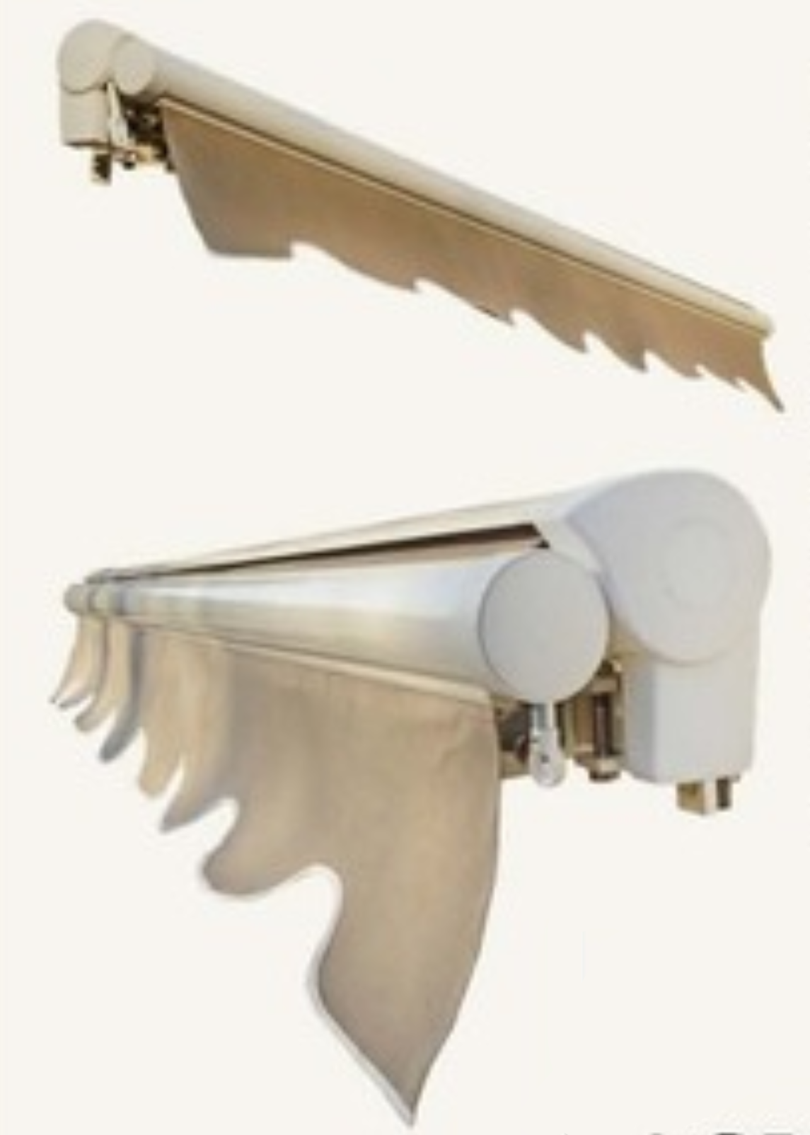 Model LCBF | Economic No Cassette Awning with Roller Blinds at Front Bar